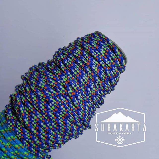 Tali Prusik 2mm motif biru kombinasi