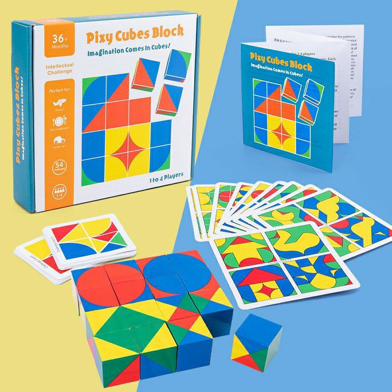 Mainan Edukasi Puzzle Pixy Cubes Block
