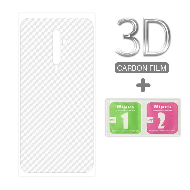 Garskin Carbon Oppo Reno 2 , 2F , 2Z Premium Back Sceen Protecor Pelindung Belakng HP