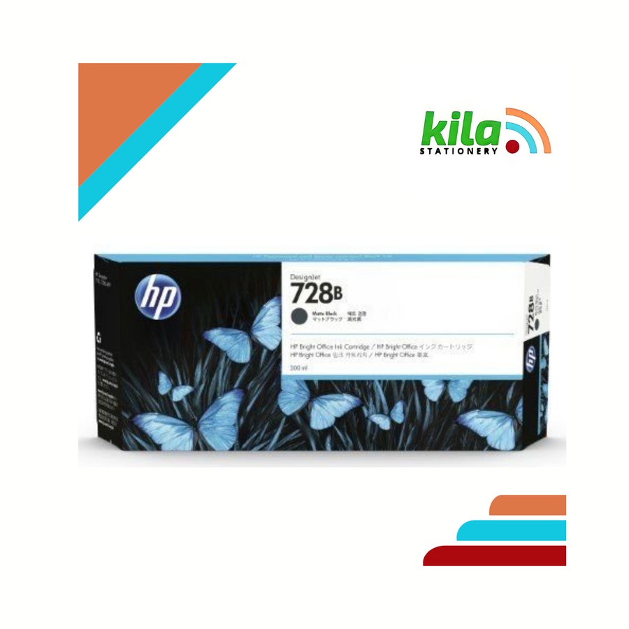 Tinta Plotter HP 728B Matte Black (300ml) = HP DesignJet T730 / T830