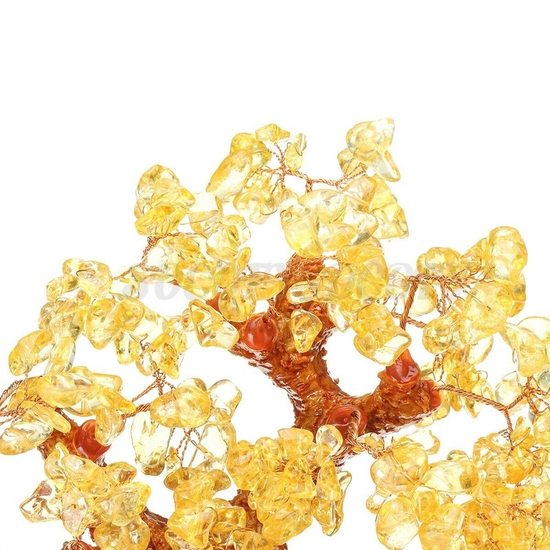 Beruntung Pohon Uang Cina Pohon Keberuntungan Feng Shui  Emas Ingot Kristal Keberuntungan Hiasan Pohon