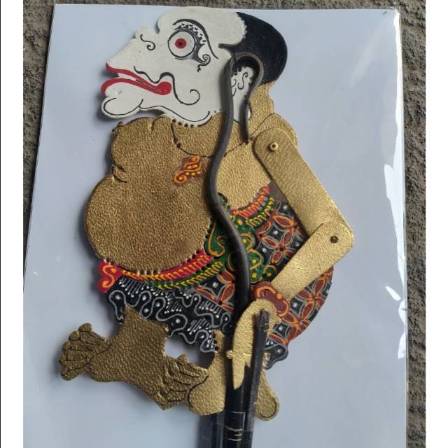 (BISA COD) WAYANG KULIT BAGONG MINI CAPERAN SUPER HALUS 18x7 cm - PAJANGAN DEKORASI RUMAH MURAH