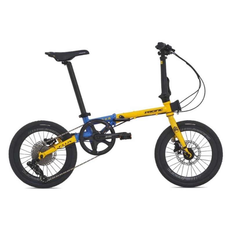 Sepeda Lipat 16 inch Pacific Flux Minions 10 Speed Double Disc Hidrolic Brake