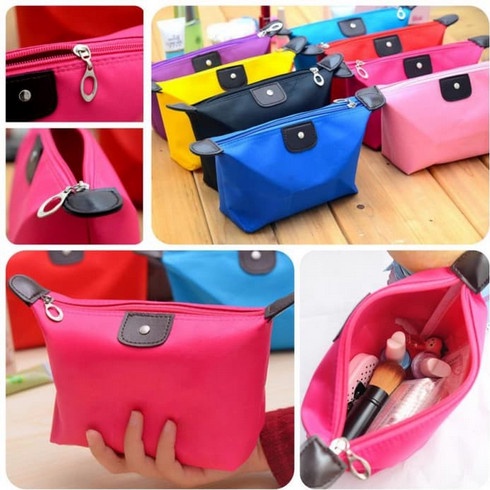 Tas Mini Alat Kosmetik Pouch Kosmetik Makeup Tools Import Murah / KOSMETIK POLOS MINI