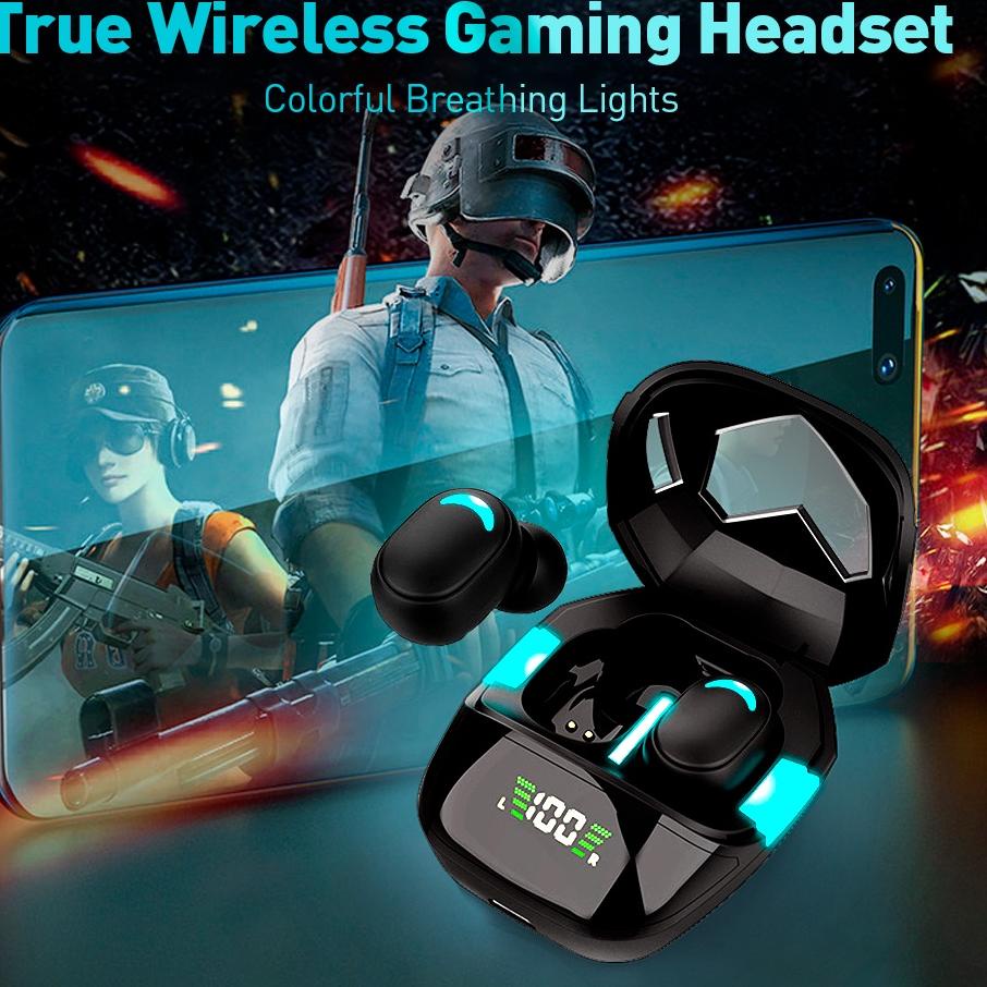 (NEW Exclusive) ECLE G7S E-Sports Gaming TWS Earphone Bluetooth Headset Power Display HiFi Stereo Br