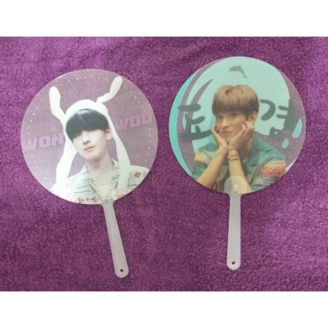 SEVENTEEN WONWOO DOKYEOM TRANSPARENT FAN / TRANSPARAN FAN