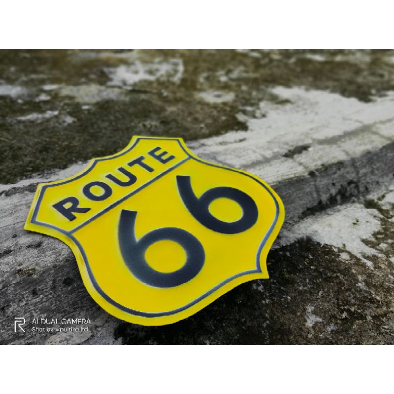 dekorasi dinding route 66 - pajangan dinding route vintage