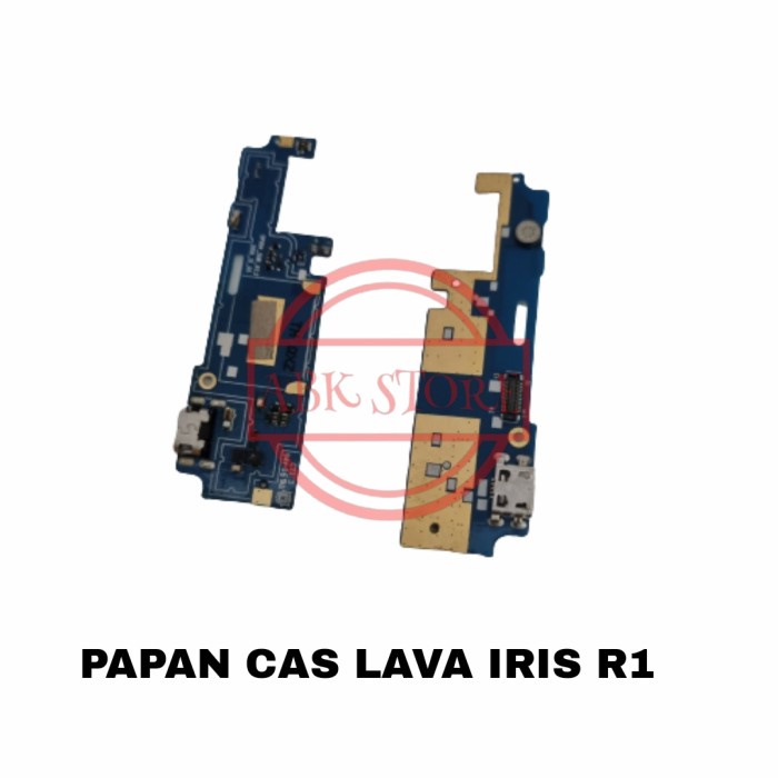 PAPAN CAS - UI BOARD PCB KONEKTOR CHARGER LAVA IRIS R1 mamanmobile