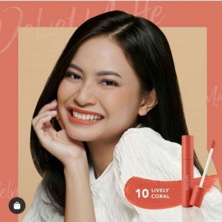 Wardah Colorfit Velvet Matte Lip Mousse Original No. 10 LIVERY CORAL 4 gr