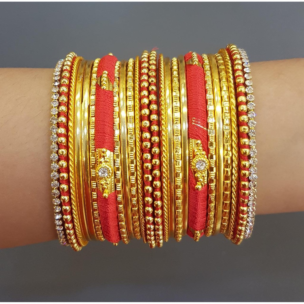 Gelang Keroncong Bollywood India Dewasa Aksesoris Wanita Zalimaa 18pcs Eb1183 Promo Murah Terbaru Shopee Indonesia