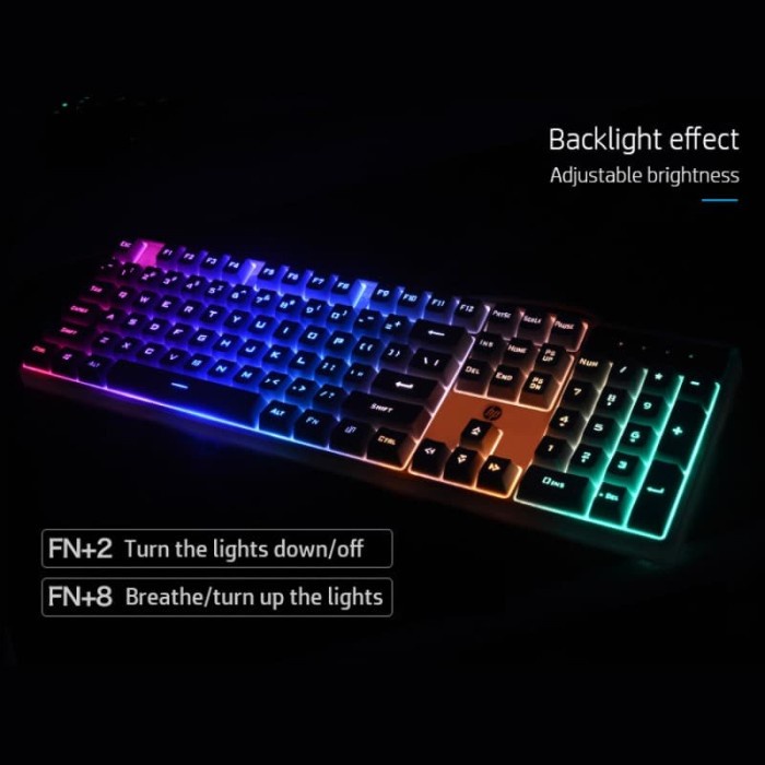 Keyboard Gaming / Gaming Keyboard Hp K300 - Rgb Membrane Keyboard Usb