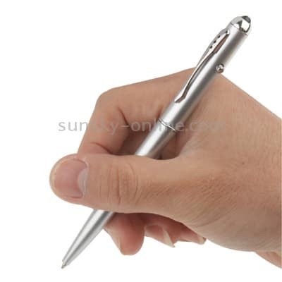 Pena Tinta Invisible dengan UV Light - Silver