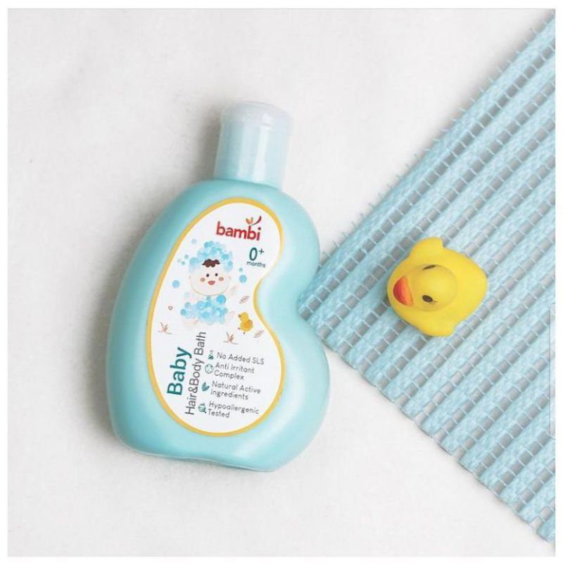 Bambi Baby Hair &amp; Body Bath 100ml - Bambi Shampoo Sabun Mandi Bayi - Shampo Sabun Bayi