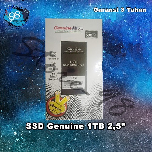 SSD Genuine 1TB Sata 3 2.5 - SSD 3D Nand 1 TB 2.5" SATA III Termurah Baru Resmi