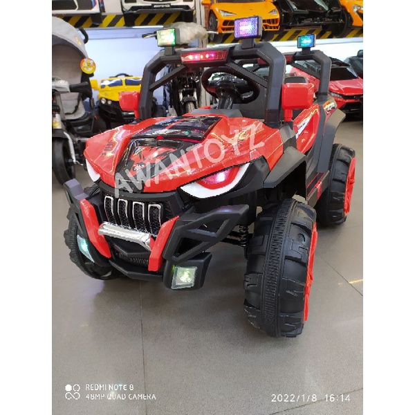 Mobil Aki Anak Jeep UTV Red Black