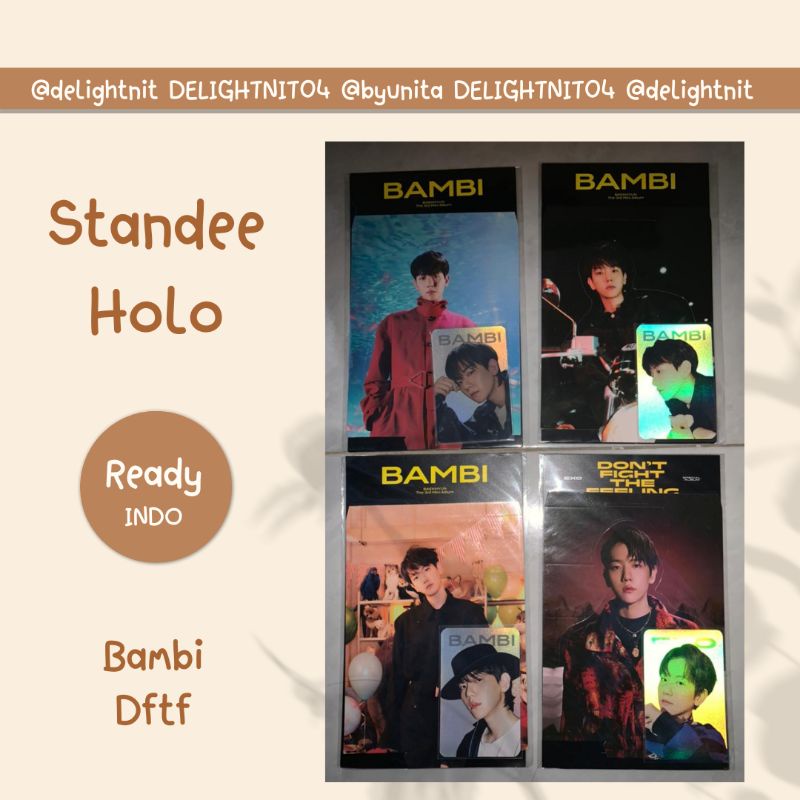 Standee holo bambi DFTF Baekhyun EXO