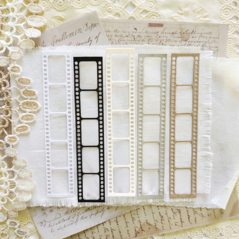 

[jinjukuki] Cutting Dies | 5 pcs Strip Film Papercut untuk journaling,scrapbook,hiasan