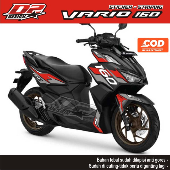Stiker Striping Vario 160 hitam