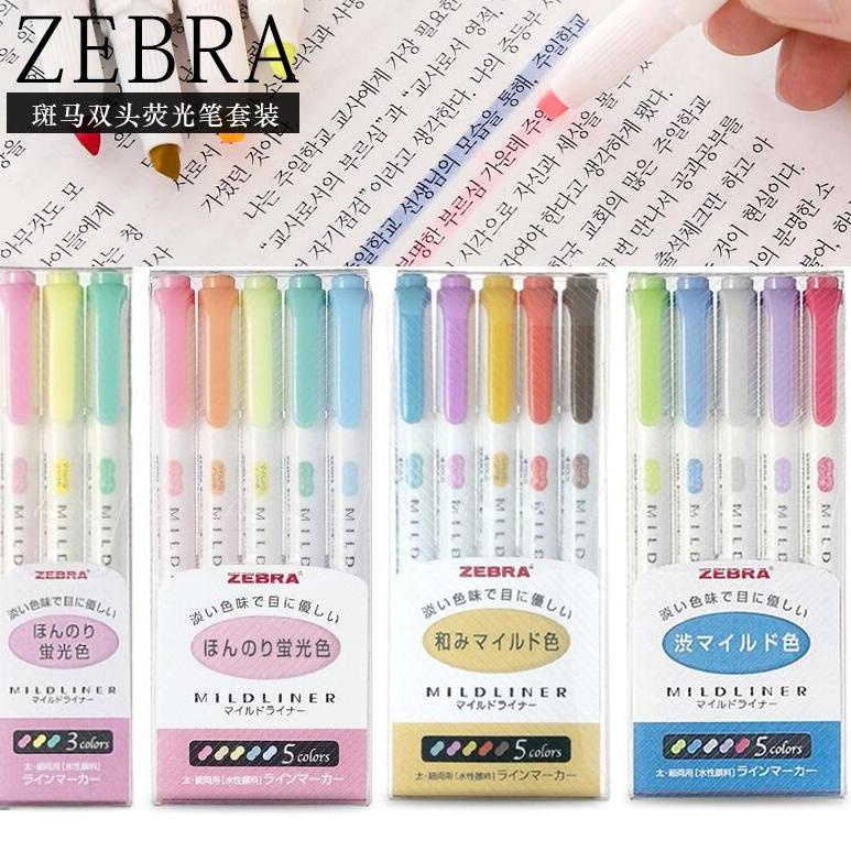 

Seller❈ Zebra Mildliner Set 5 Warna 65 ➼
