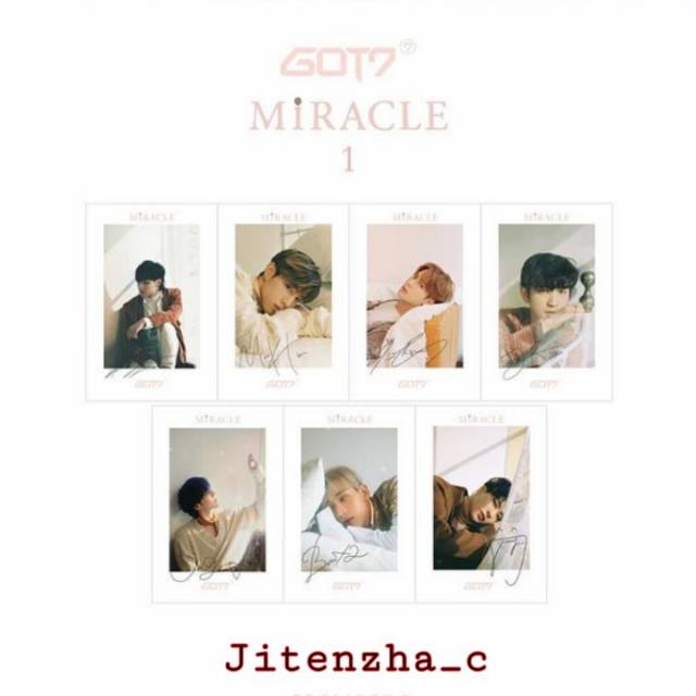 SIGNED POLAROID GOT7 MIRACLE