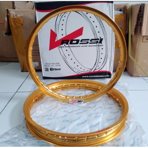 VELG VELK VELEG PELEG RING RIM 17X140 17X160 RING 17 X 140 160 17 - 140 160 WARNA GOLD EMAS KUNING ORI ORIGINAL ROSSI ASLI