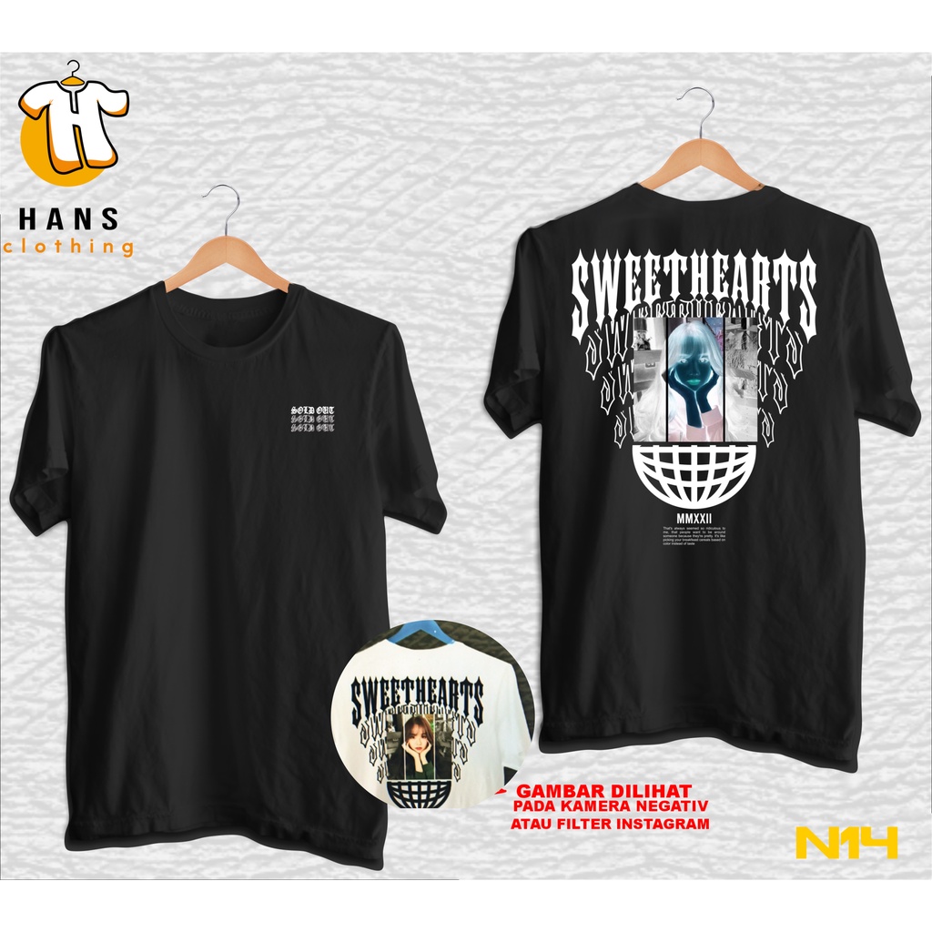 KAOS CUSTOM  FOTO NEGATIVE EFFECT VIRAL TIK TOK