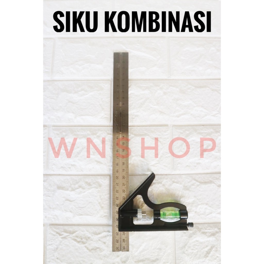 

Langsung Order Siku kombinasi - combination square - siku sudut waterpass - penggaris Limited