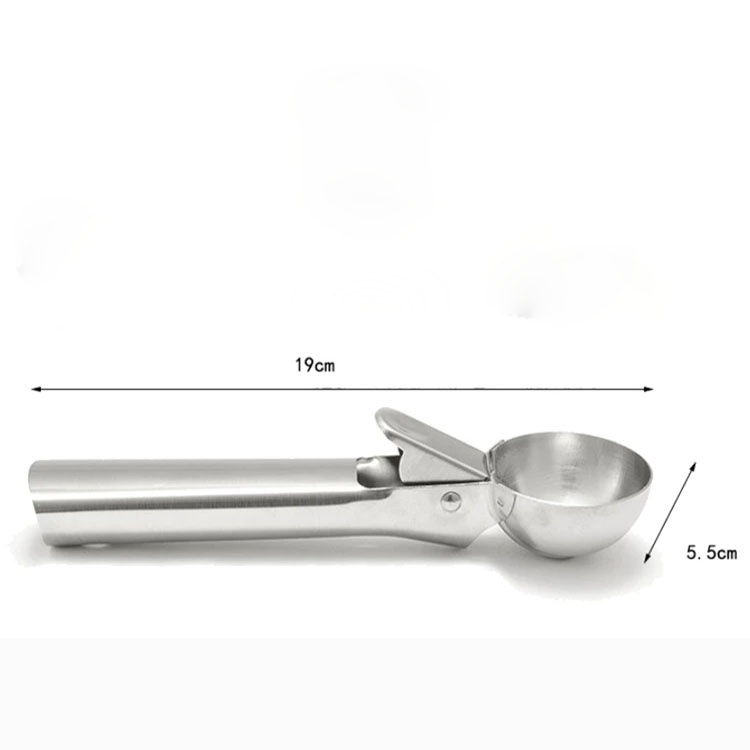 [Ice Cream Scoop Ice Cream Digger][Stainless Steel Ice Cream Spoon ][Watermelon Baller Scoop Fruit Dessert Spoon]