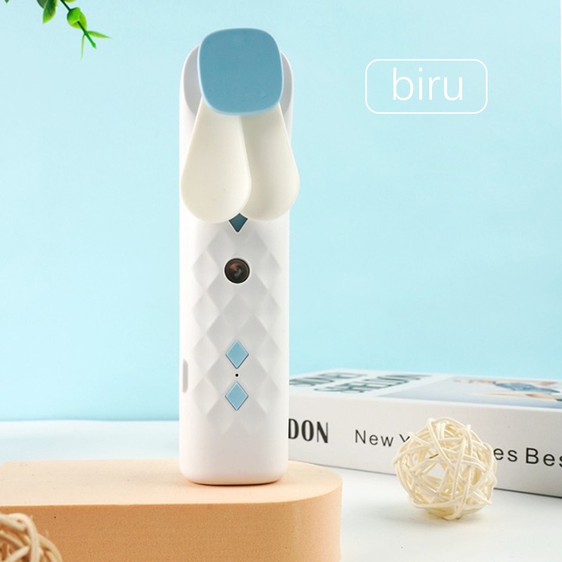 【Beli dua diskon 20%】 Goojodoq Kipas Angin 2 in 1mini Humidifier Fan USB Rechargeable