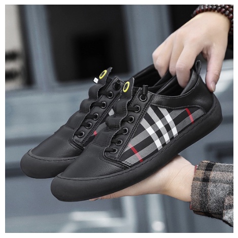 Sepatu Kulit Kasual Casual Tali untuk Pria SNEACKERS ZERO Sepatu kulit kasual Sepatu Pria Impor