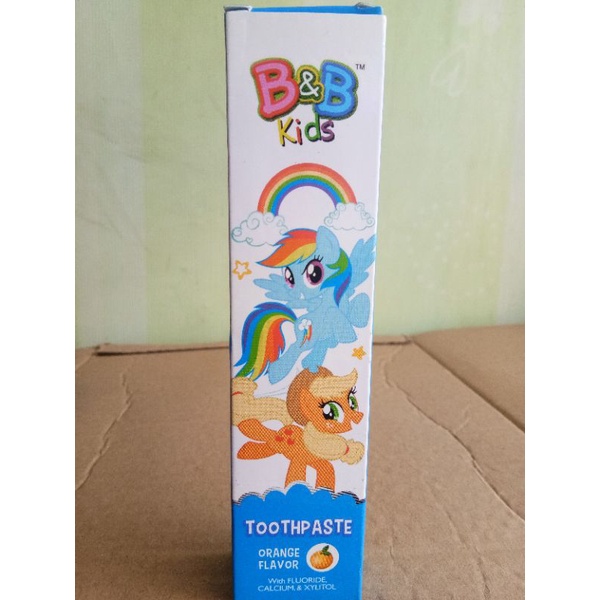 B&amp;B KIDS TOOTHPASTE OPTIMUS PRIME STRAWBERRY, BUMBLEBEE ORANGE, BARBIE STRAWBERRY, PONNY ORANGE, PINKIE PIE STRAWBERRY 50GR