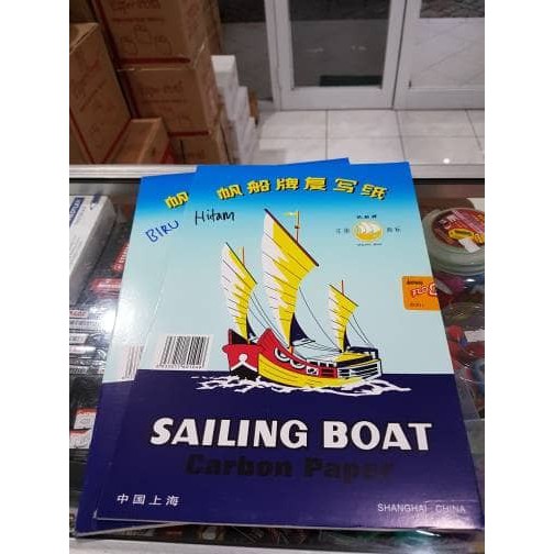 

Carbon Paper Sailing Boat black Kertas Karbon Hitam F4 1Pcs saja