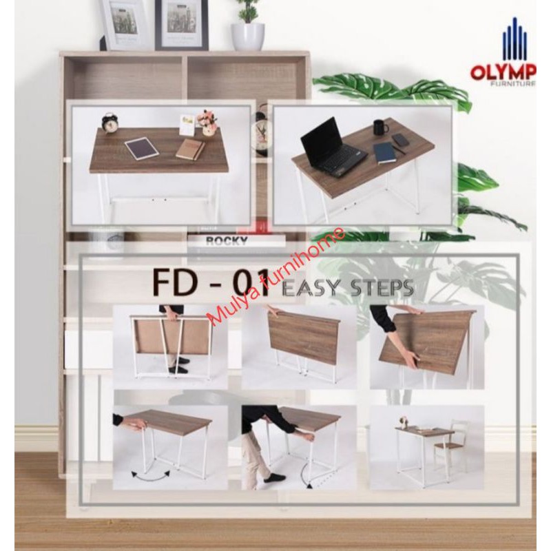 Meja Tulis Lipat/Meja Kerja Minimalis/Meja Makan Lipat