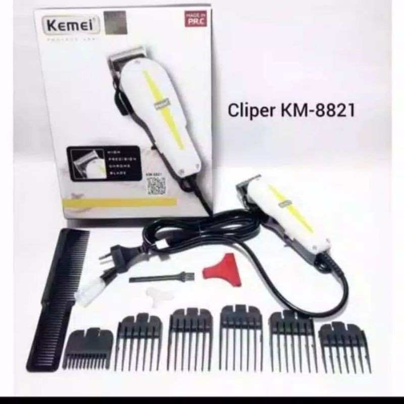 COD MESIN CUKUR RAMBUT HAIR CLIPPER PROFESSIONAL KEMEI KM-8821 / CUKURAN RAMBUT HAIR CLIPPER LISTRIK ELEKTRIK KEMEI KM-8821