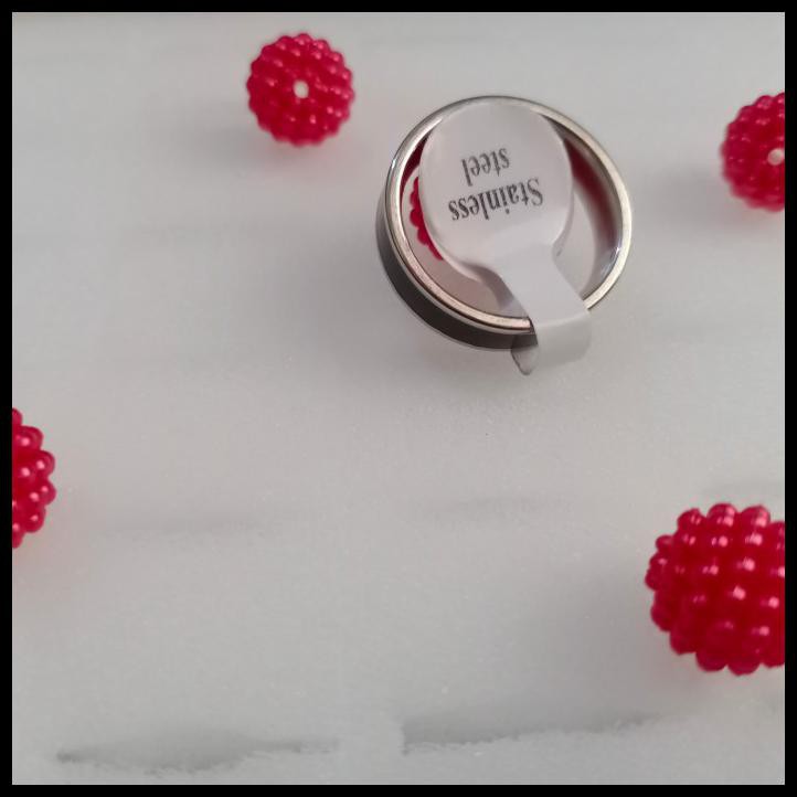 JUAL MURAH cincin titanium couple #cincin titanium list putih