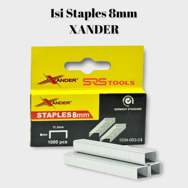 

XANDER Isi Staples Tembak 8 mm - Refill Stapler 8mm