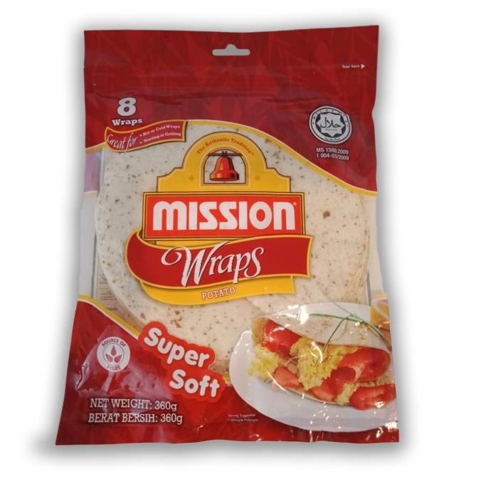 

MISSION WRAPS POTATO SUPER SOFT TERLARIS TERPERCAYA ORIGINAL