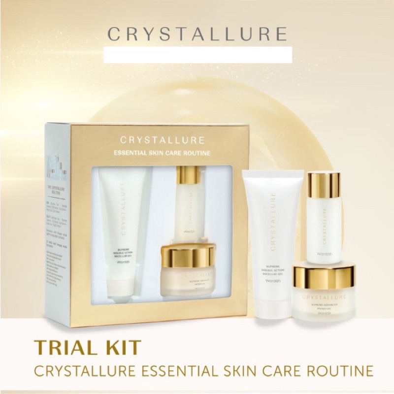CRYSTALLURE Essential Skin Care Routine Trial Kit