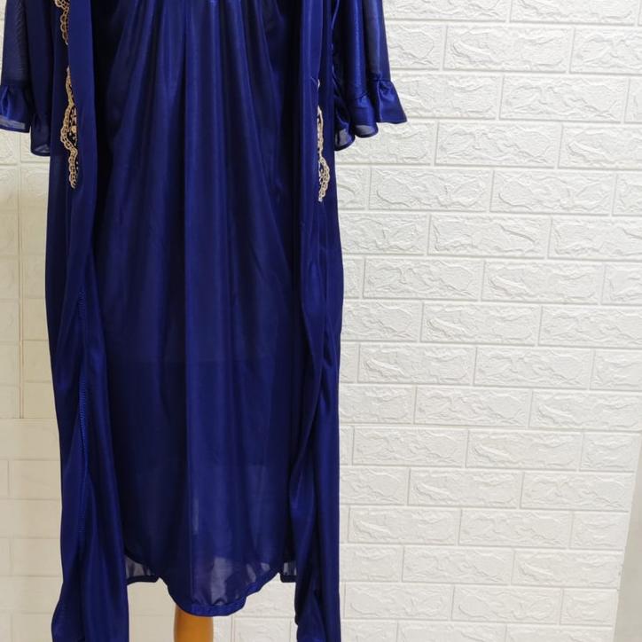 ➸ GOLD Edition - Kimono Tidur Hst (Dongker Blue) ➾