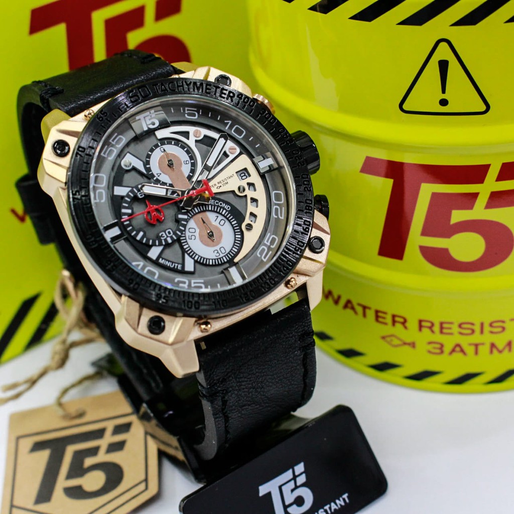 Jam tangan pria T5 H3709 original tahan air