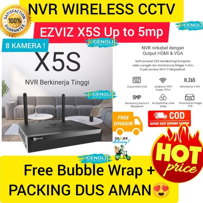 NVR EZVIZ X5S 8CH Berkualitas