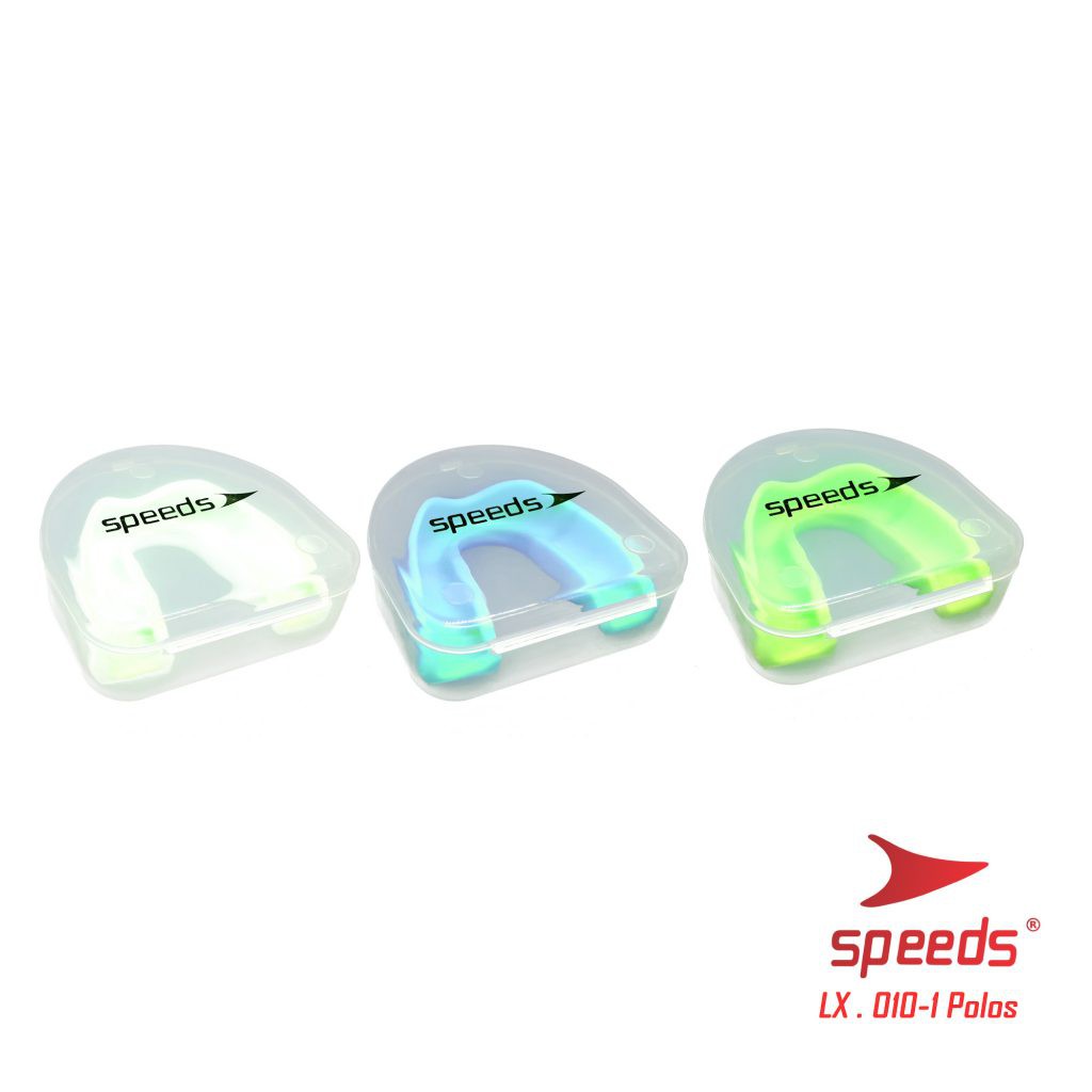 Speeds Pelindung Gusi Mouth Guard Gum Shield Teeth Protector Karate Boxing merk Speeds LX 010-1