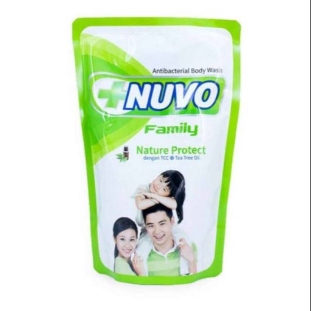 Nuvo Family Hijau Anti Bacterial Body Wash 450 / 400  ml