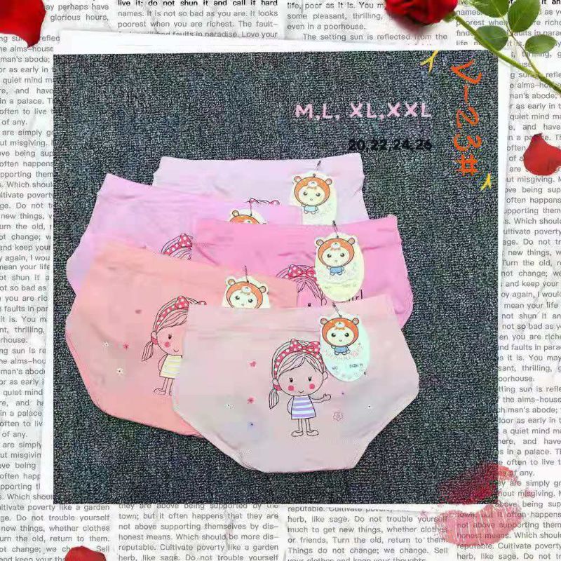 Celana dalam anak Perempuan high Quality katun Bamboo