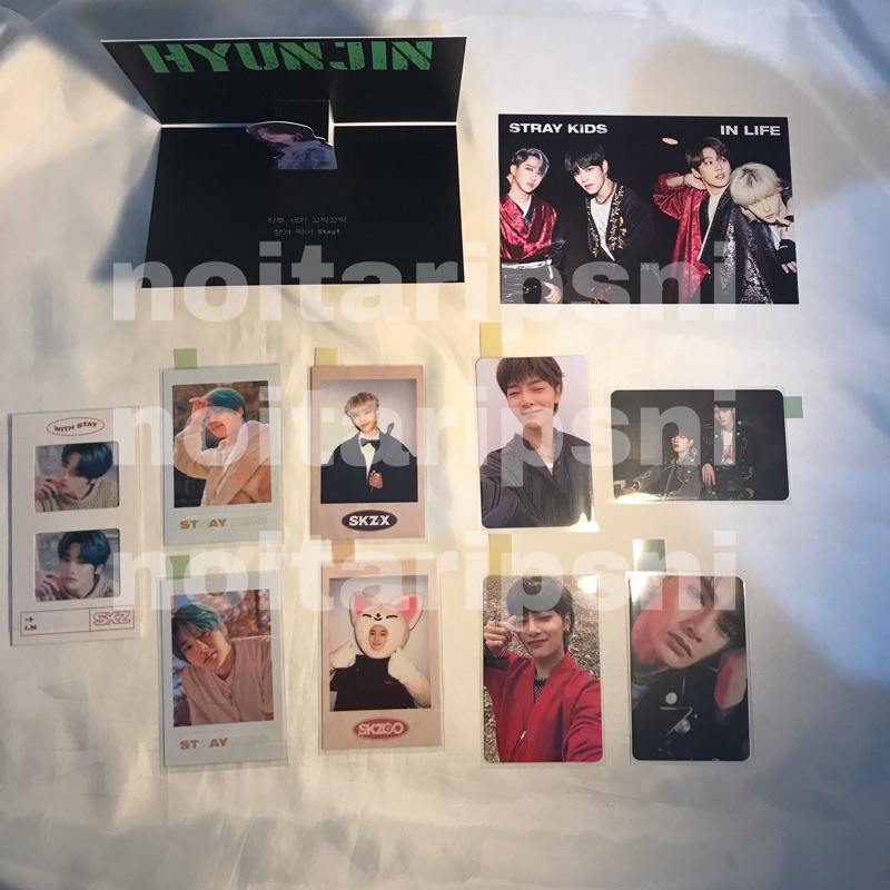 PHOTOCARD STRAY KIDS | pc skz in hyunjin no easy in life skzoo skz-x
