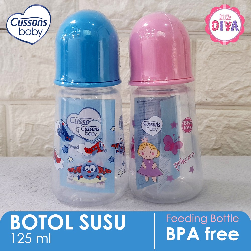 Botol Susu Bayi Cussons Baby 60 125 250 ml - FEEDING Milk BOTTLE  BPA Free cusson baby dot