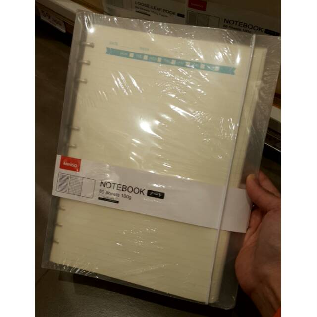 MINISO Binder / B5 notebook ,miniso surabaya murah&lengkap
