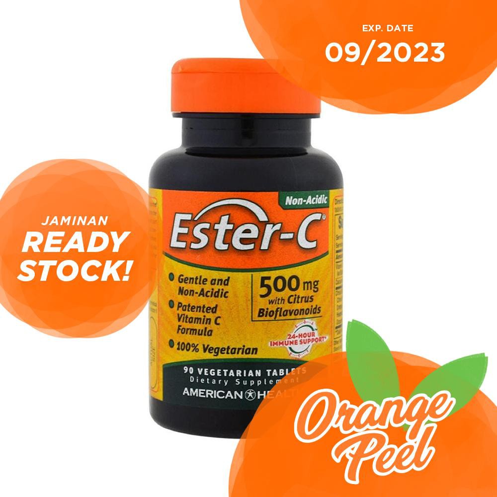 American Health Ester-C 500 C 1000 mg with citrus Bioflavonoid 90 120 225 Vegetarian Tablets