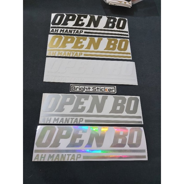 STICKER OPEN BO CUTTING