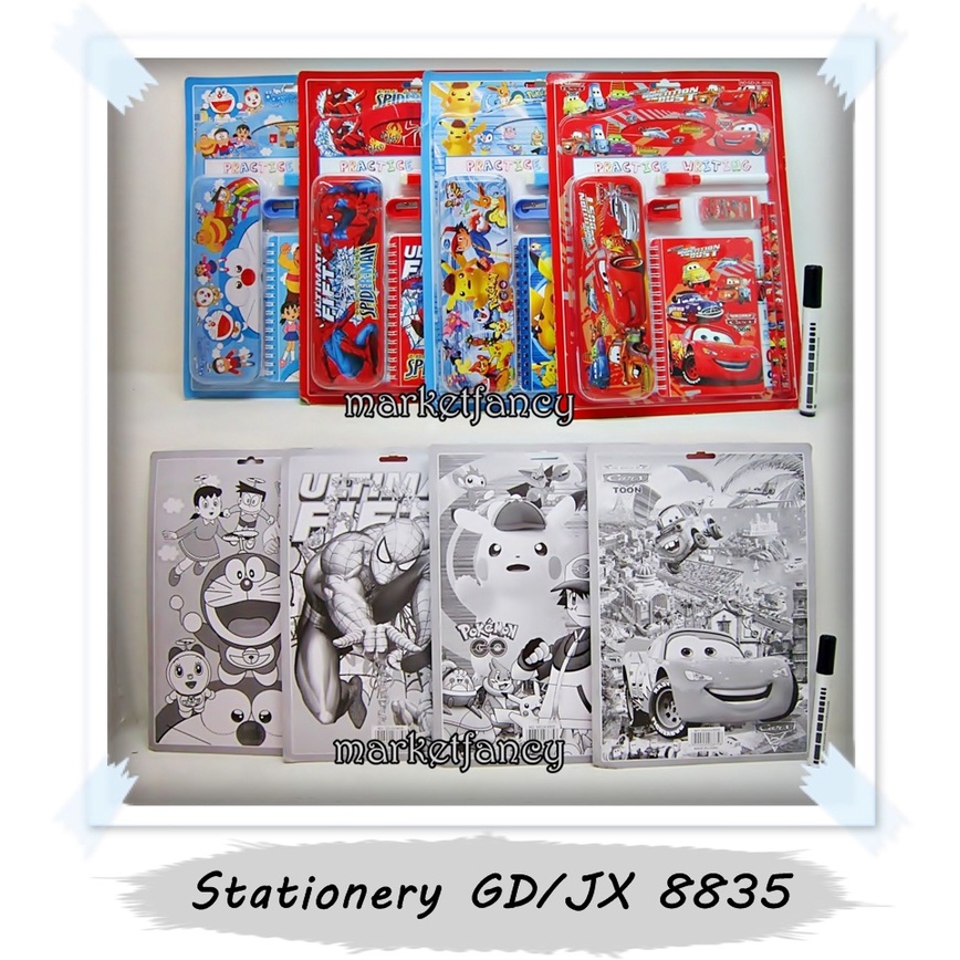 

Stationery Set Tempat Pensil Whiteboard GD/JX-8835 Spiderman McQueen Termurah